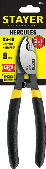 STAYER Hercules XS-16, 9мм, 160 мм, кабелерез, Professional (2332-16_z02)