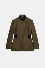 ПРИТАЛЕННАЯ КУРТКА ИЗ 100% ШЕРСТИ — ZW COLLECTION — ZARA