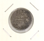 R 10 копеек 1798 год.  СМ МБ. Павел I