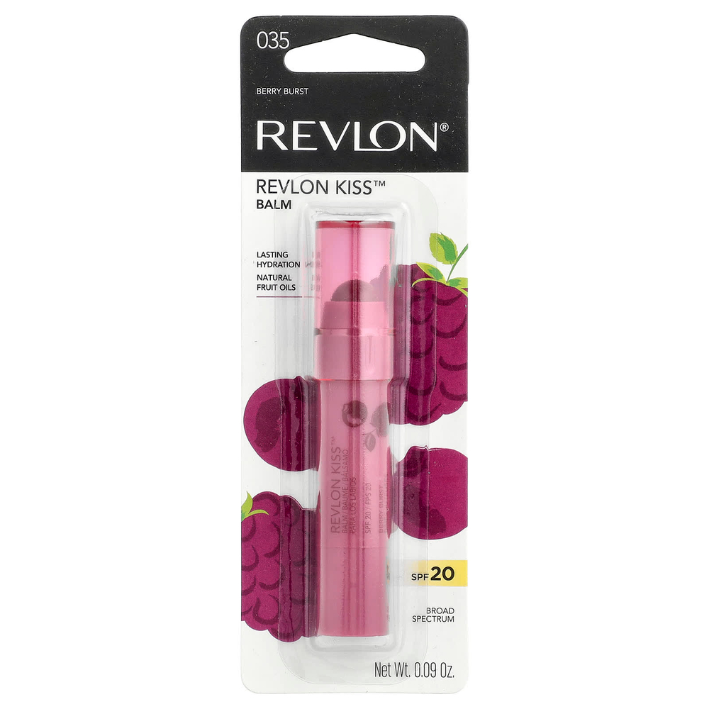 Revlon, бальзам Kiss™, SPF 20, оттенок 035 «Ягодный взрыв», 0,09 унции