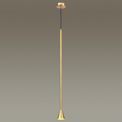 3884/1G HIGHTECH ODL20 349 золотистый/металл Подвесной светильник LED GU10 7W 220V PIPA