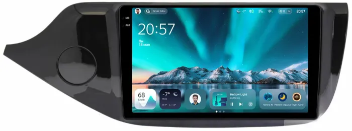 Магнитола для KIA Ceed 2 JD 2012-2018 (рамка глянцевая) - Teyes CC4 монитор 9.2" 2K QLED на Android 14, Быстрейшая, Snapdragon 680, DSP, CarPlay, 4G SIM-слот