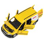 Модель 1:24, LADA LARGUS "Петрович", желтый, откр. 4 двери. капот, багажник, свет, звук