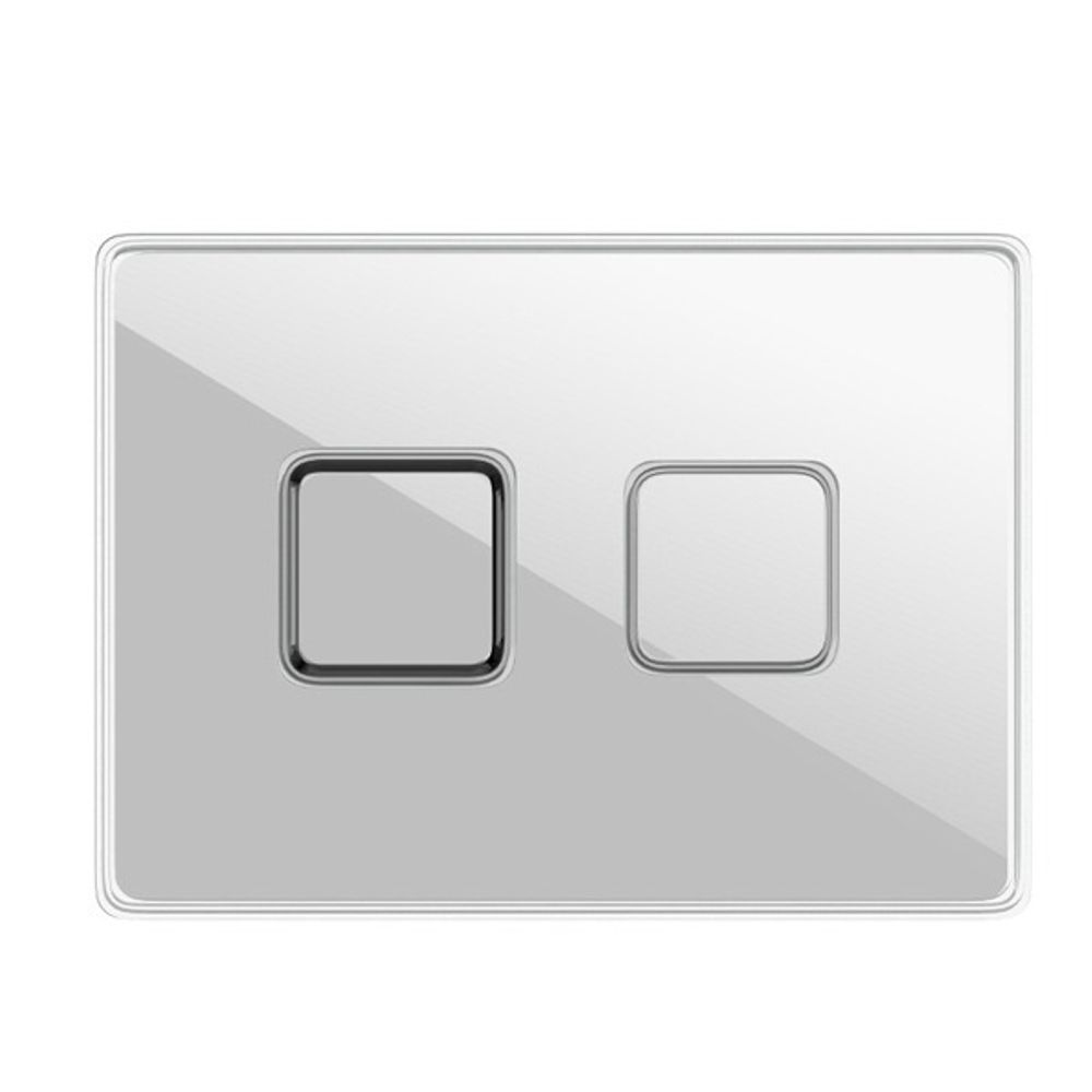 Кнопка ACCENTO SQUARE для AQUA 50 пневматическая стекло белый Кнопка ACCENTO SQUARE для AQUA 50 пневматическая стекло белый