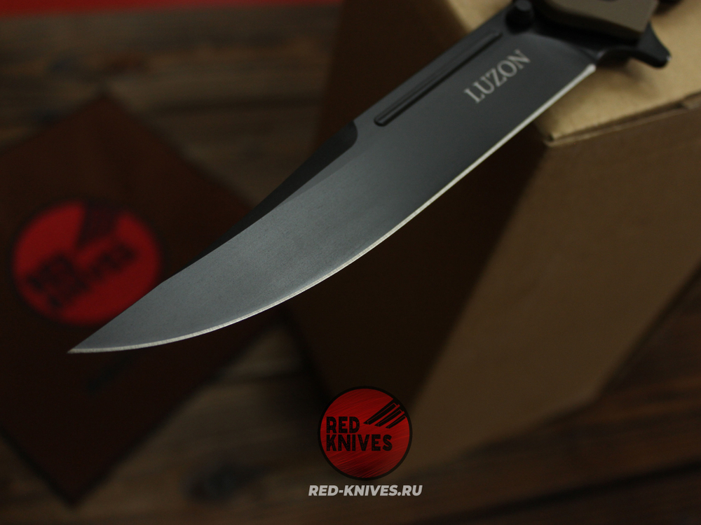 Нож Cold Steel Luzon XL - койот тан рук., клинок черный Luzon2