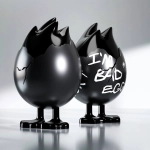 TUD TOY The Ugly Duck x TUD BAD EGG BLACK СТАТУЭТКА ДЕКОРАТИВНАЯ