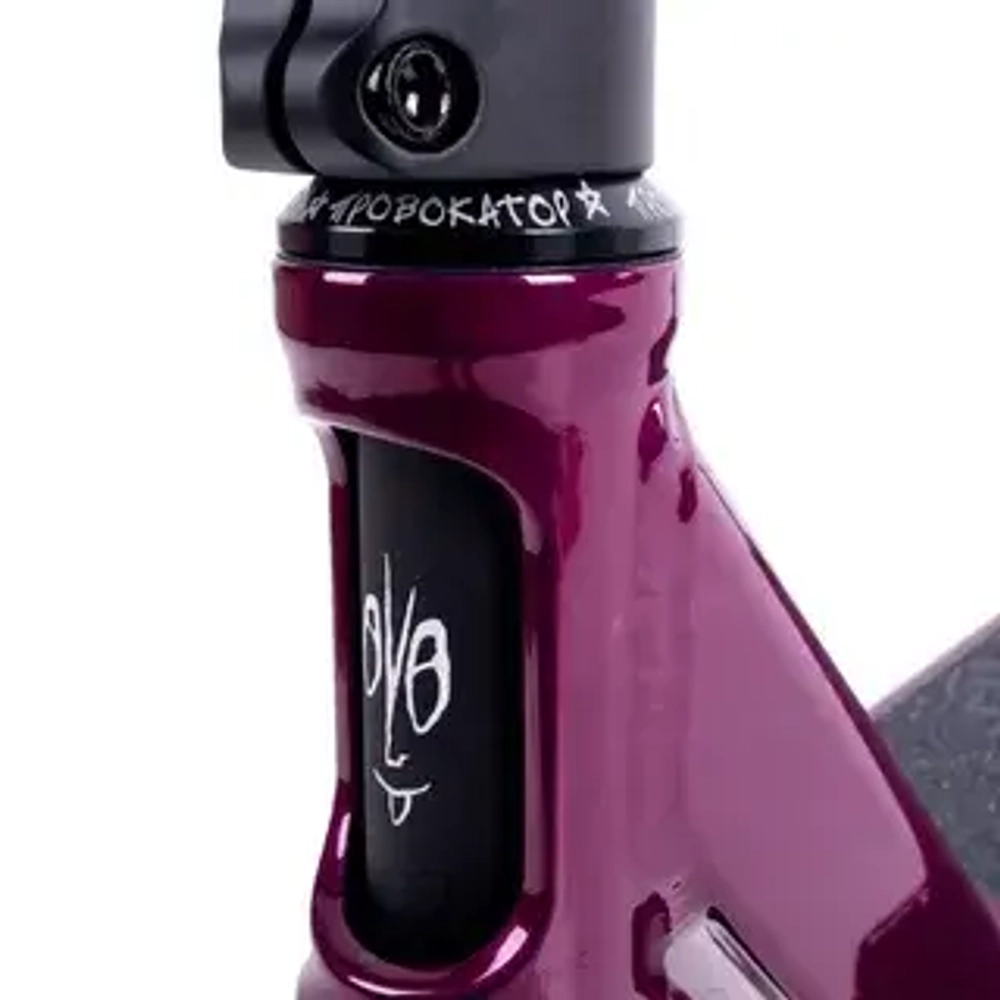 Самокат трюковой Tech Team Provokator 47  purple-black 1/4 фиолетовый/черный