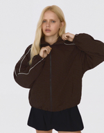 Женская легкая куртка с контрастной отделкой - BERSHKA