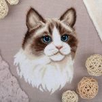 Набор для вышивания нитками Panna, Рэгдолл, 19.5х24.5 см