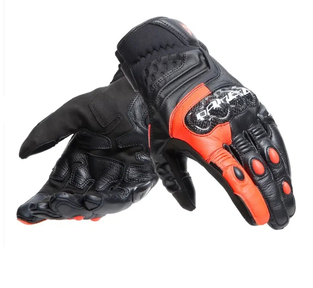 Мотоперчатки Dainese "Carbon 4", кожаные, защита на костяшках и ладонях