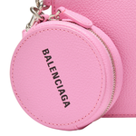 Balenciaga Letter Print Leather Clutch Regular Women"s Pink