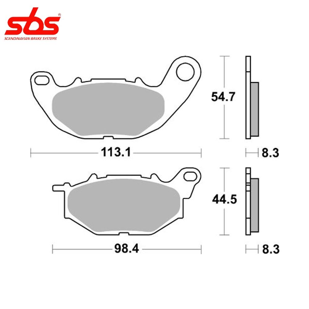 SBS 931DS-2 тормозные колодки передние