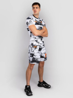 Рашгард Venum UFC Zenith Fight Week Black/White/Orange S/S