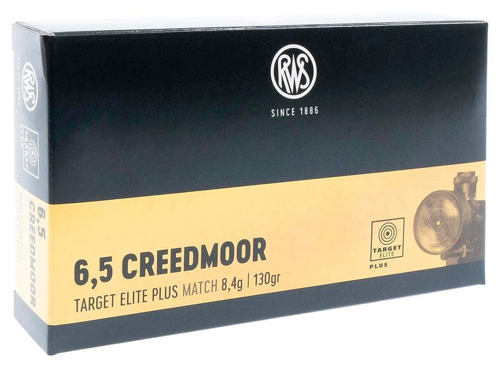 Патроны 6,5 Сreedmoor RWS (DN) 8,4г 130 gr Target Elite Plus