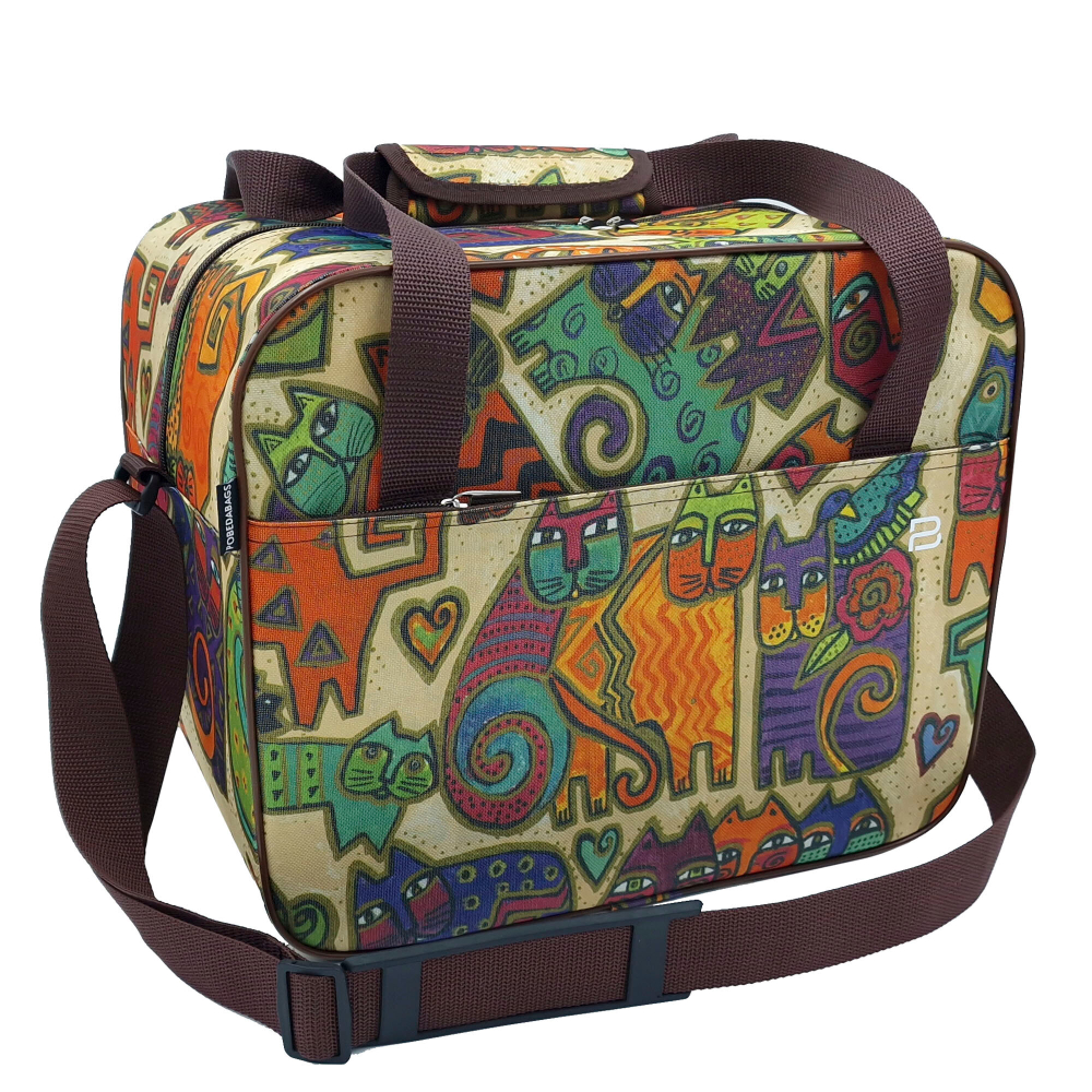 Сумка дорожная для ручной клади Pobedabags Кошки 36 x 30 x 27 см