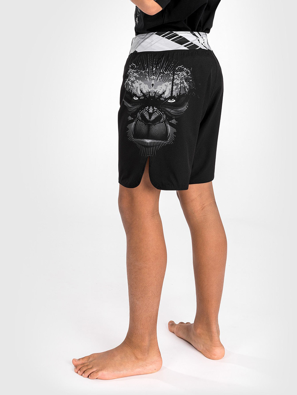 Шорты ММА детские Venum Gorilla Jungle Black/White