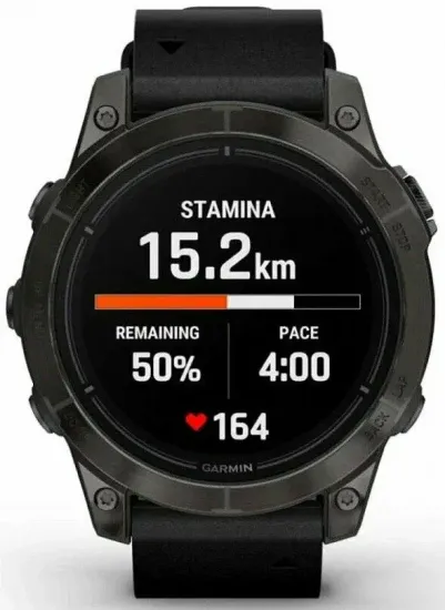 Умные часы Garmin EPIX Pro Gen 2 Sapphire Carbon Gray Black Leather Band 47mm