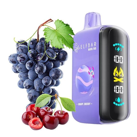 ELF BAR RAYA D3 - Grape Cherry (5% nic)