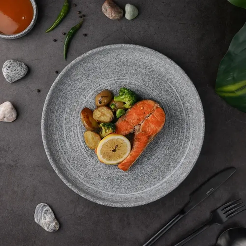 Тарелка с бортом d 25,9 см h2,7 см Stone Untouched Taiga P.L. Proff Cuisine [1]