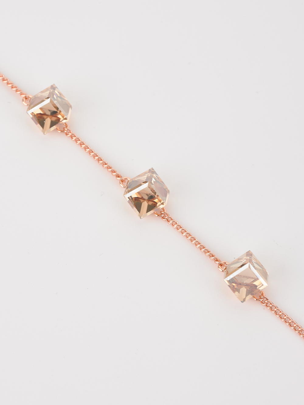 Браслет Миражи с кристаллами Swarovski цвета шампань