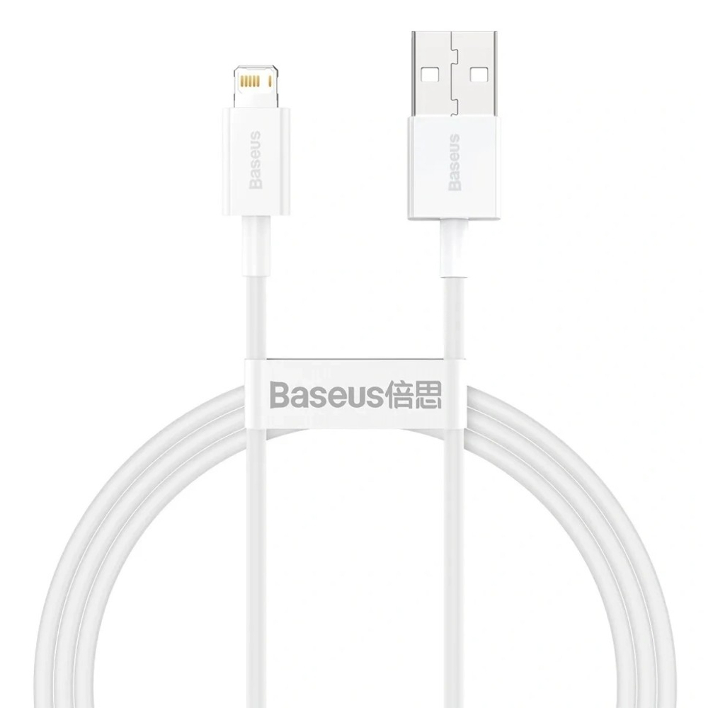Usb Кабель-зарядка Lightning Baseus Superior 2.4A 2м (CALYS-C02) белый