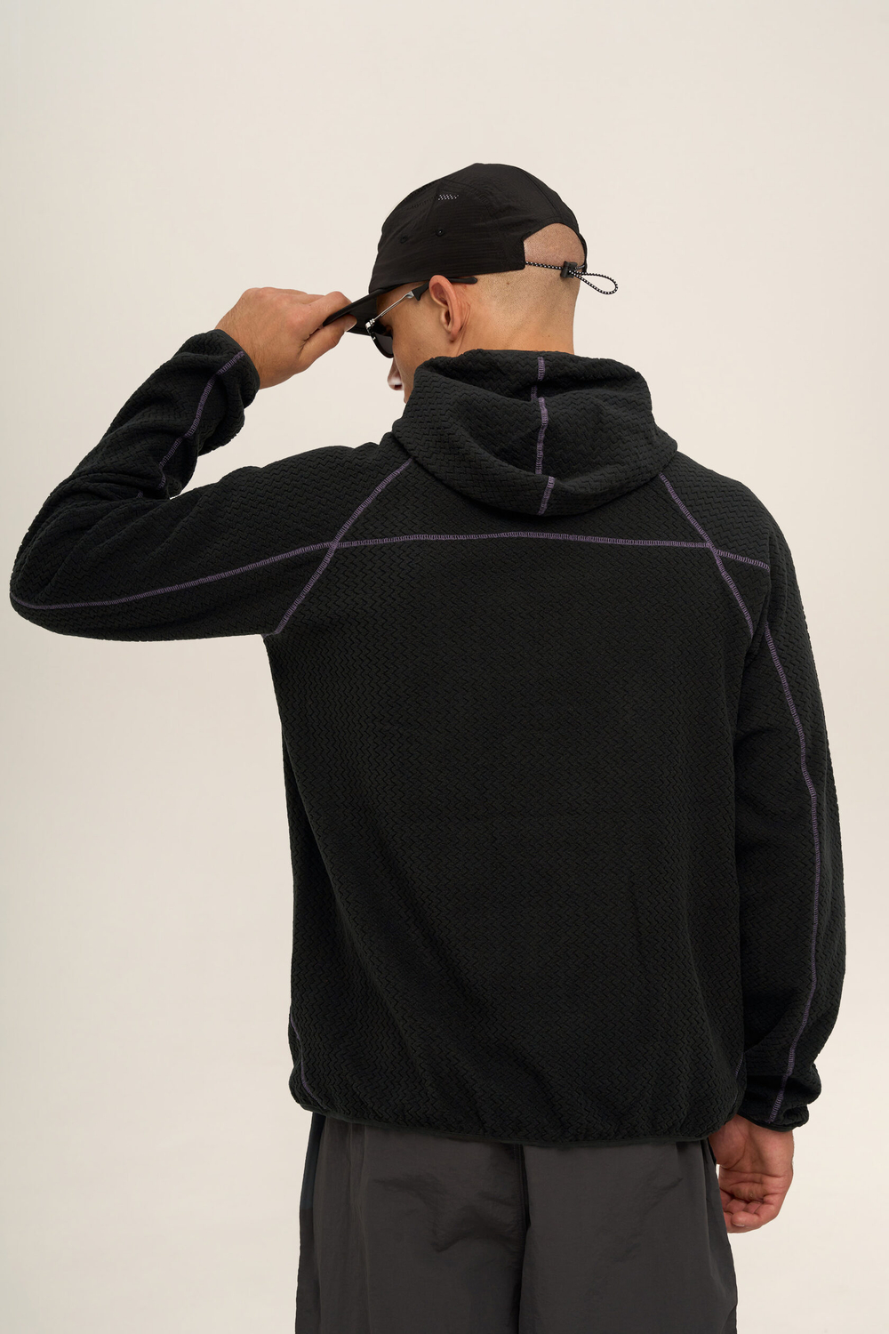 Худи KUL'TURA "ZIGZAG FLEECE" Черный