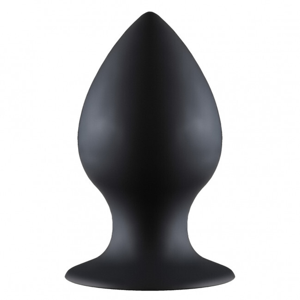 Большая анальная пробка на присоске Thick Anal Plug Large (11,5 см , черный ) (Цвет: черный)
