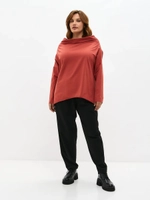 Лонгслив оверсайз с вырезом лодочка