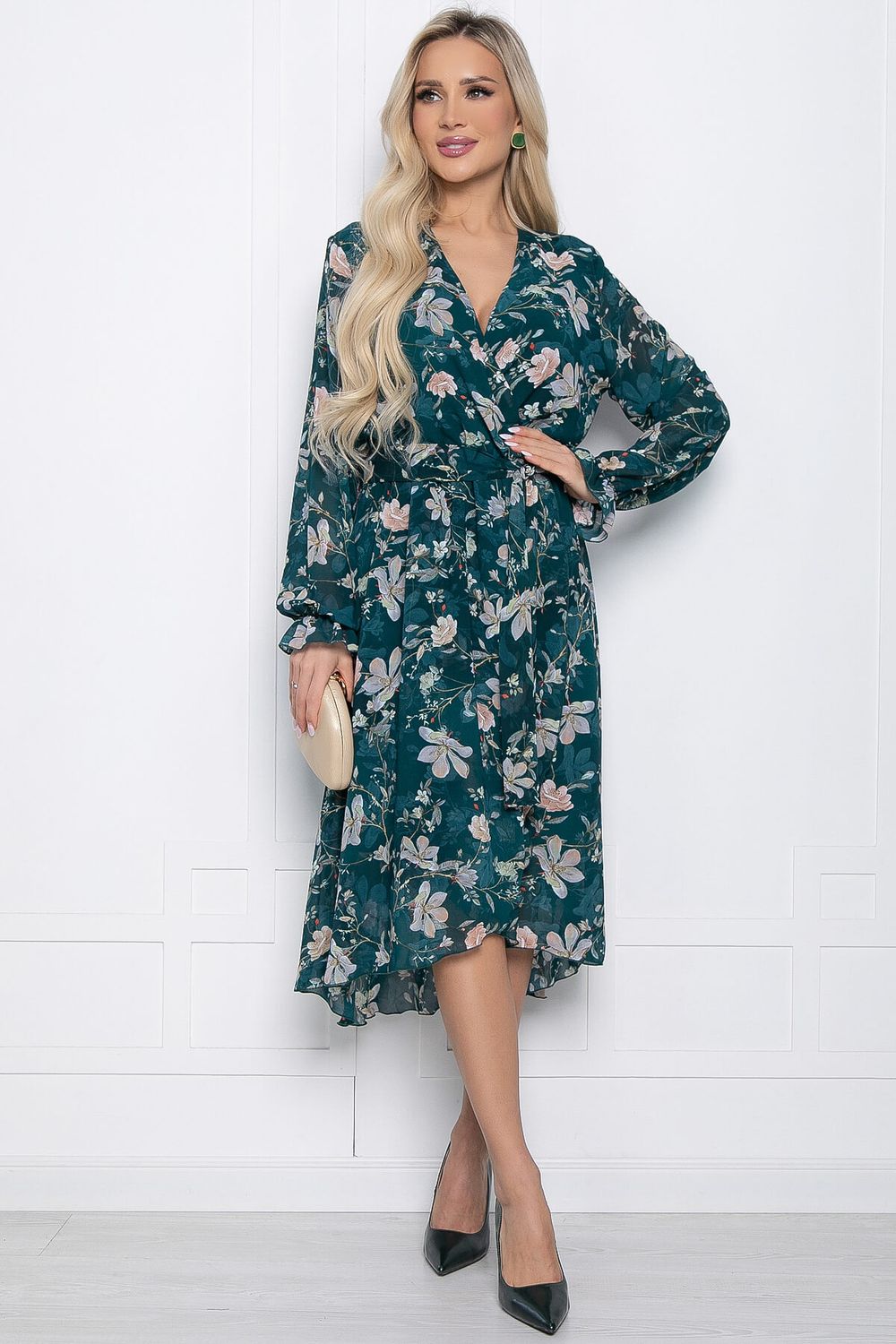 Платье "Весеннее настроение" (изумруд) П10182 LT Collection