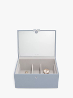 Органайзер для украшений Stackers Luxury Classic Box (Grey) (светло-голубой / Blue)