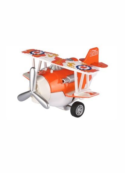 Самолет металический инерционный Same Toy Aircraft оранжевый со светом и музыкой SY8012Ut-1