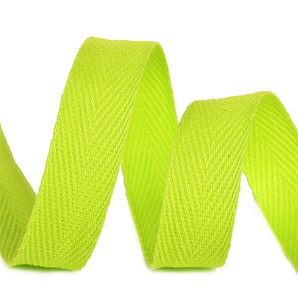 Тесьма (лента) киперная (100% х/б) 10 мм / 50 метров, 2,5 г/п.м., CT106445 цв.6445 салатовый