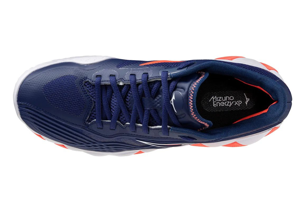 Мужские теннисные кроссовки Mizuno Wave Enforce Tour 2 CC - beacon blue/white/lava orange