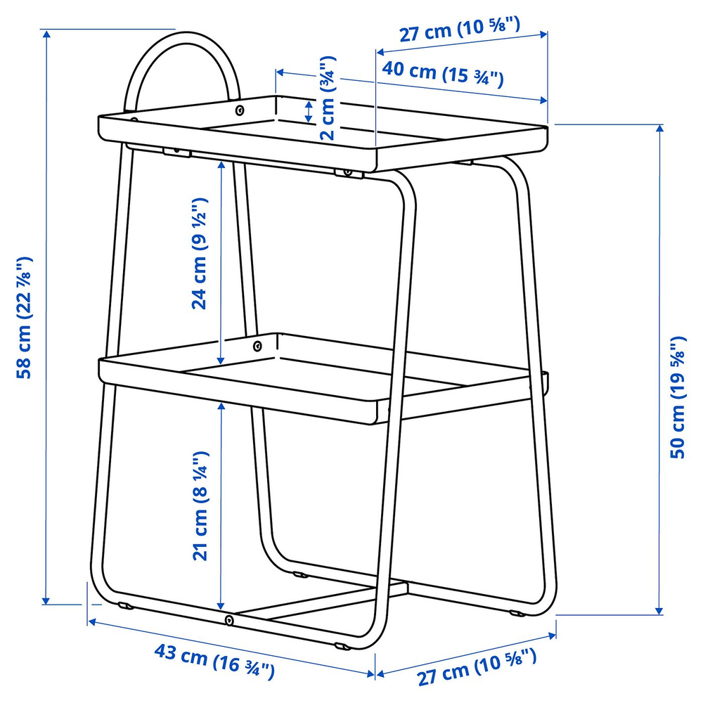 IKEA HATTÅSEN  (ИКЕА ХАТТОСЕН)  -  Придиванный столик/стеллаж - белый