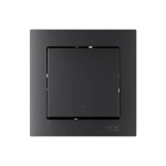 ATLASDESIGN SMART 1-кл. ВЫКЛЮЧАТЕЛЬ с подсв., Zigbee, сх.1, L+N, 10А, мех., КАРБОН