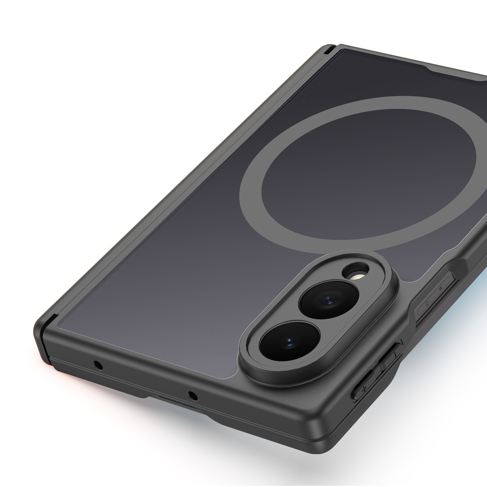 Чехол усиленный с черными рамками и с MagSafe для Samsung Galaxy Z Fold 8, серия Expn Series Magnetic от Dux Ducis