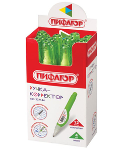 Ручка-корректор ПИФАГОР, 4 мл, металлический наконечник, 227144