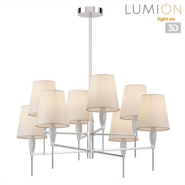 Люстра на штанге 8*Е14 8279/8 хром/серый KARMEN Lumion