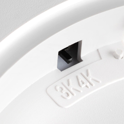 7659/40L MITRA LED SN 551 Светильник пластик/белый LED 40Вт 3000/4000K D495 IP40 ALFA WHITE