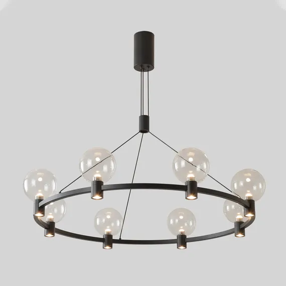 Подвесная люстра Duet DUET SP56W LED BLACK Crystal Lux