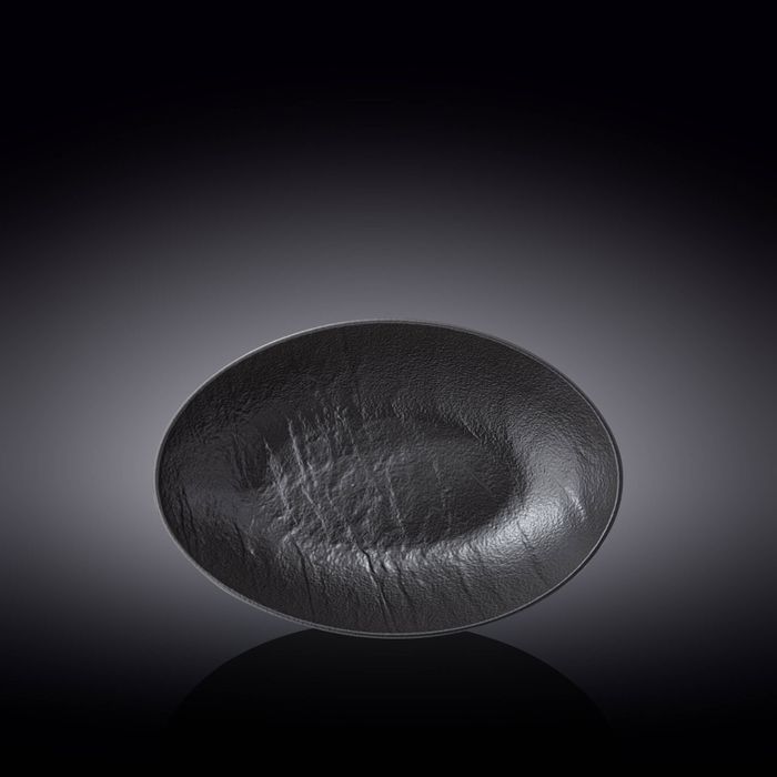 WILMAX Slatestone Фарфоровый овальный салатник WL-661120/A, 25x16.5x6 см, черный WILMAX Slatestone Фарфоровый овальный салатник WL-661120/A, 25x16.5x6 см, черный
