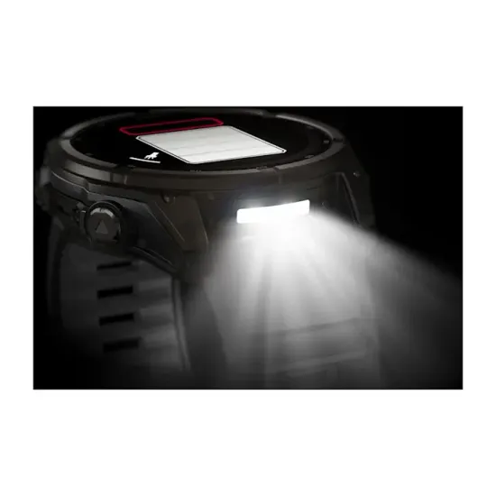 Мультиспортивные GPS часы Garmin Fenix 8X (51 mm) Solar, Sapphire Carbon Gray DLC Titanium with Black/Pebble Gray 010-02907-11