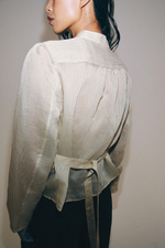 РУБАШКА В ПОЛОСКУ С НАВЕСНЫМИ ПЕТЛЯМИ — ZW COLLECTION — ZARA