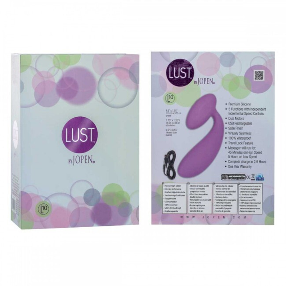 Универсальный изогнутый вибратор Lust by Jopen L10 (фиолетовый) (Цвет: фиолетовый)