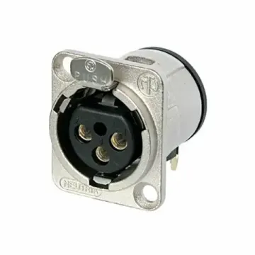 Neutrik NC3FD-H панельный разъем XLR female серии D. горизонт. установка на ПП