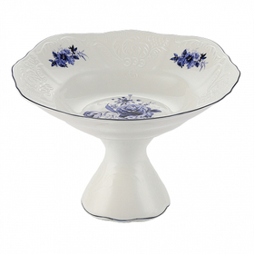 Блюдо на ножке,десертное 31 см,коллекция "Blue Flower" P.L. Proff Cuisine
