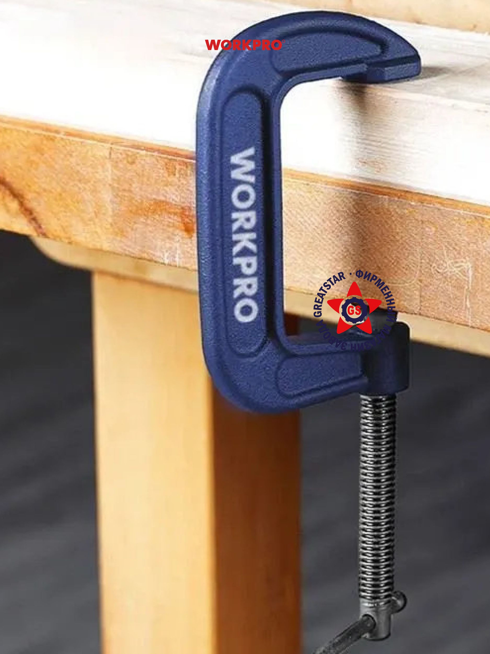Струбцина F-образная 600мм WORKPRO WP232029