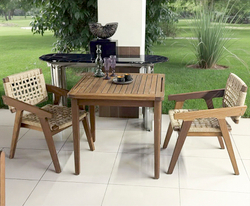 MARINO Chair кресло деревянное, массив ироко