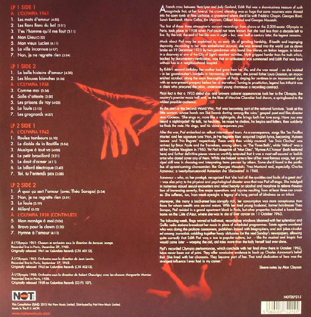 Edith Piaf / At The Paris Olympia (2LP)