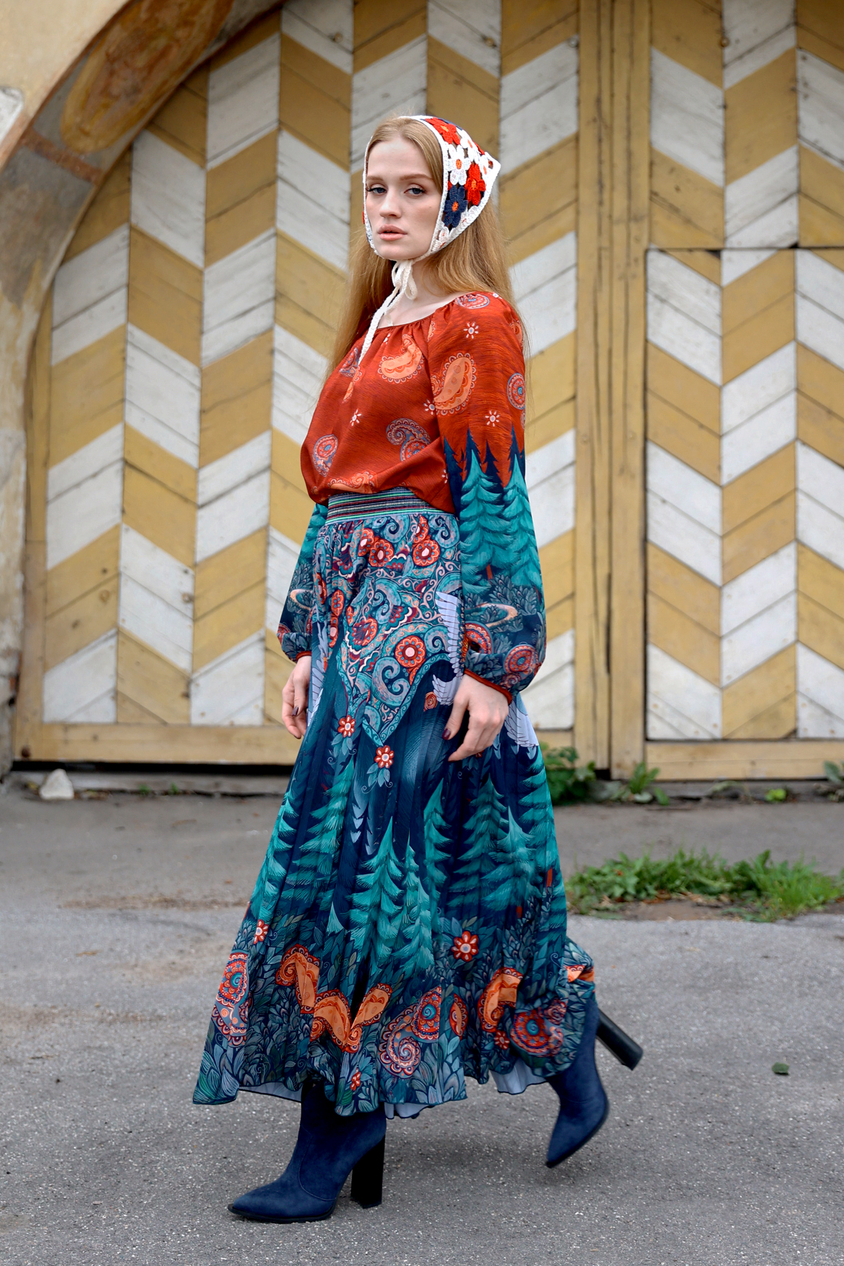 Skirt "Essay-25. Geese-Swans"